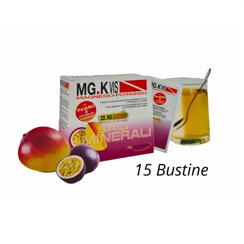 Mgk Vis Magnesio Potassio Gusto Mango Passion Fruit 15 Bustine