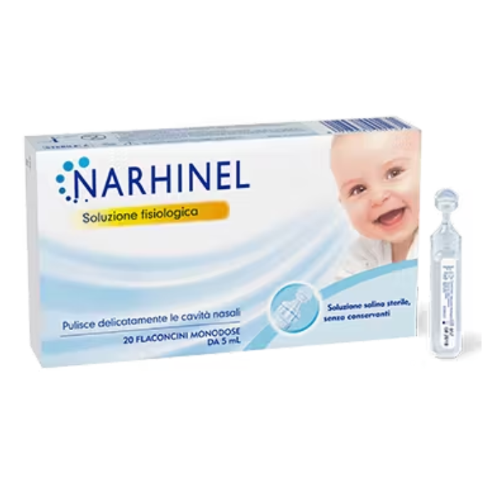 narhinel soluzione fisiologica 20 flaconcini