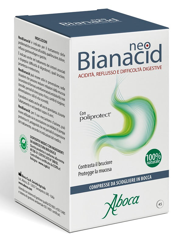 neo bianacid 45 compresse aboca