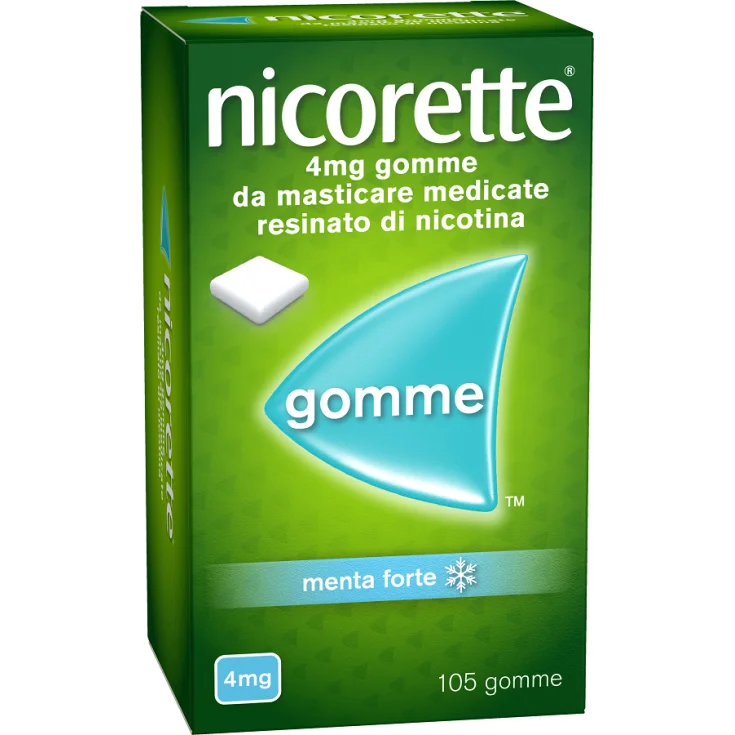 Nicorette 105 Gomme Masticabili 4mg Menta