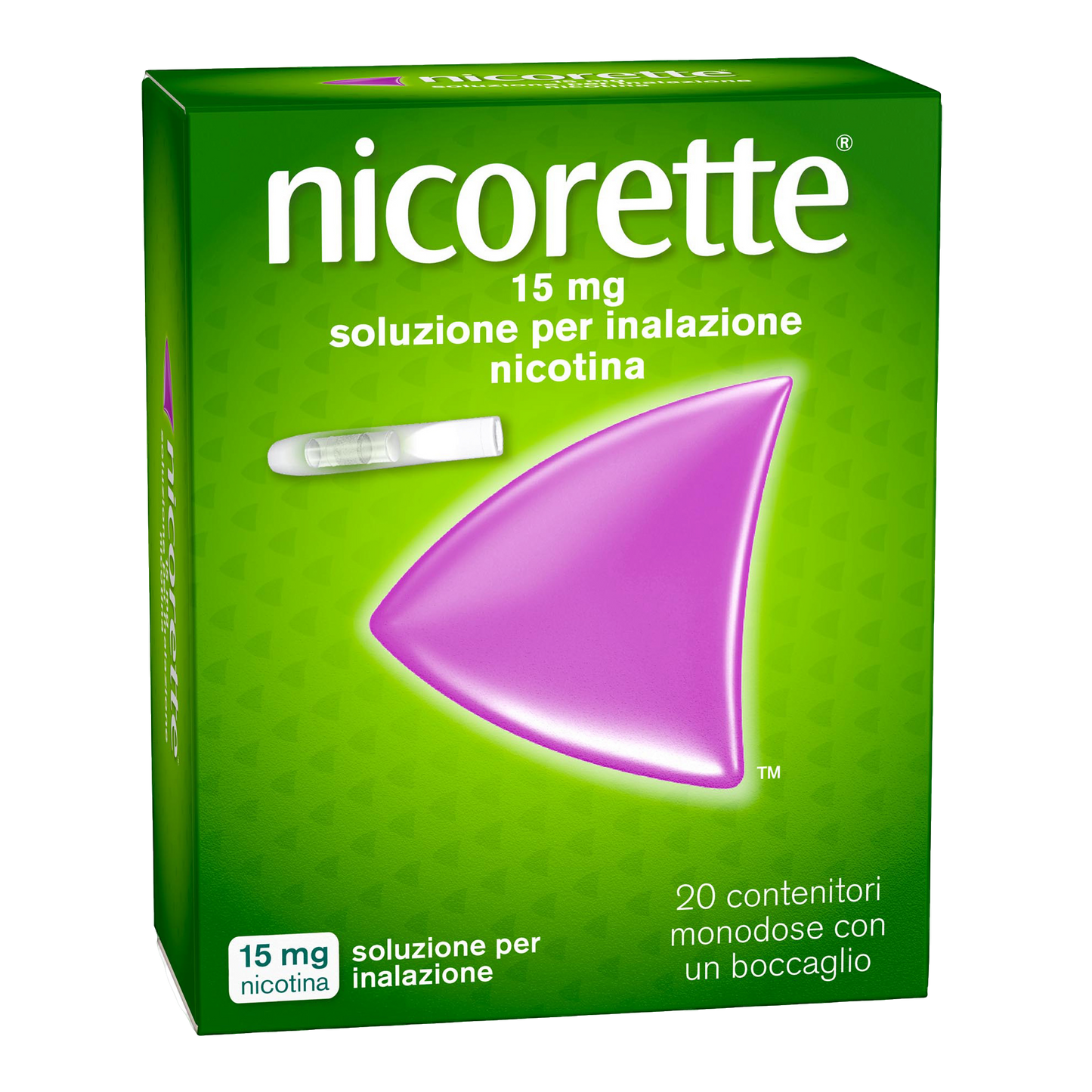 Nicorette Soluzione Per Inalazione Nicotina 15mg 20 Contenitori Monodose