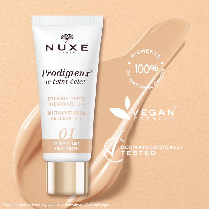 Nuxe Prodigieux Crema Colorata Idratante, Tonalità Chiara, 30ml