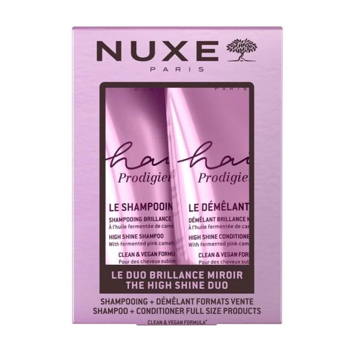 Nuxe Hair Prodigieux - Duo Lucentezza dei Capelli Shampoo Illuminante 200ml + Balsamo Districante 200ml