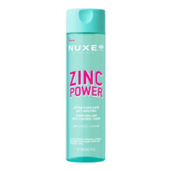 Nuxe Zinc Power Lozione Purificante, Corregge e Leviga, 200ml