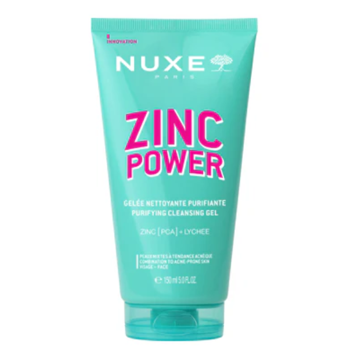 Nuxe Zinc Power Gel Detergente Purificante, Corregge ed Opacizza, 150ml