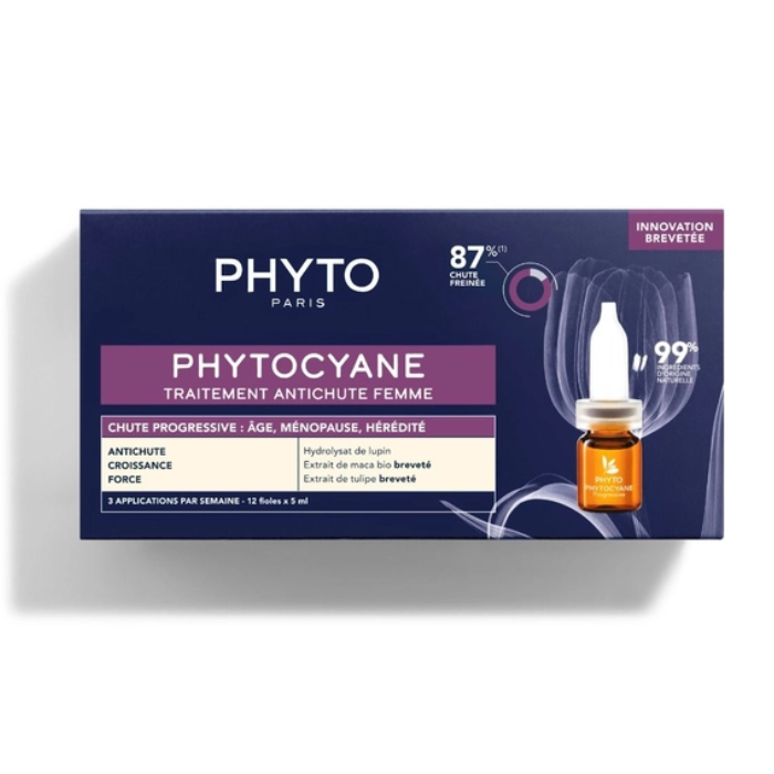 Phyto Phytocyane Fiale Donna Caduta Progressiva, 12 Fiale da 5ml