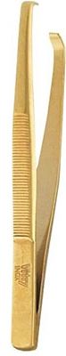 Pinzetta Inox Morso Obl Dorata