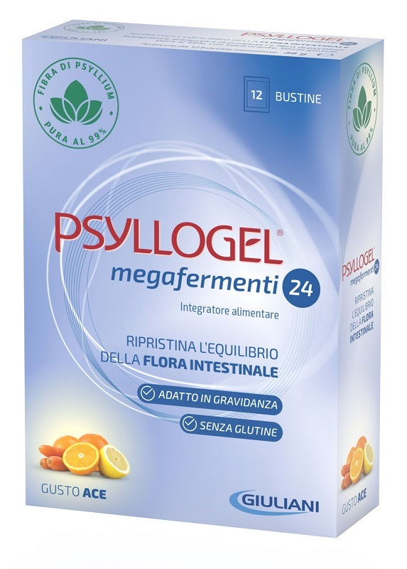 Psyllogel Megafermenti 24 Gusto Ace 12 Bustine