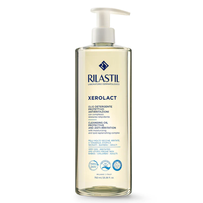 rilastil xerolact olio detergente corpo 750 ml