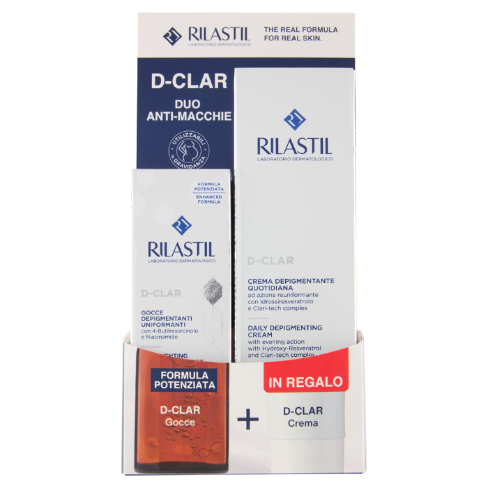 Rilastil D-clar Cofanetto Anti-Macchie Gocce Depigmentanti 30ml + Omaggio Crema 40ml