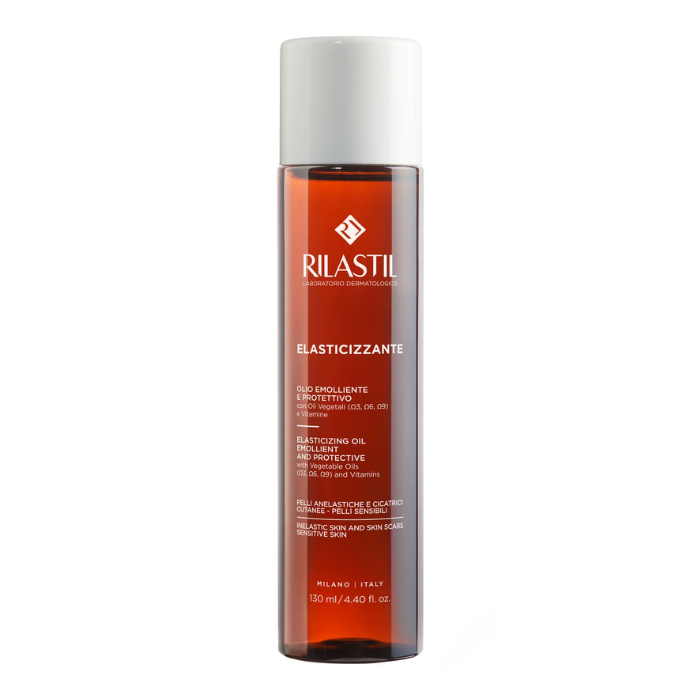 Rilastil Elasticizzante Olio Emolliente e Protettivo, Con Oli Vegetali e Vitamine, 80ml