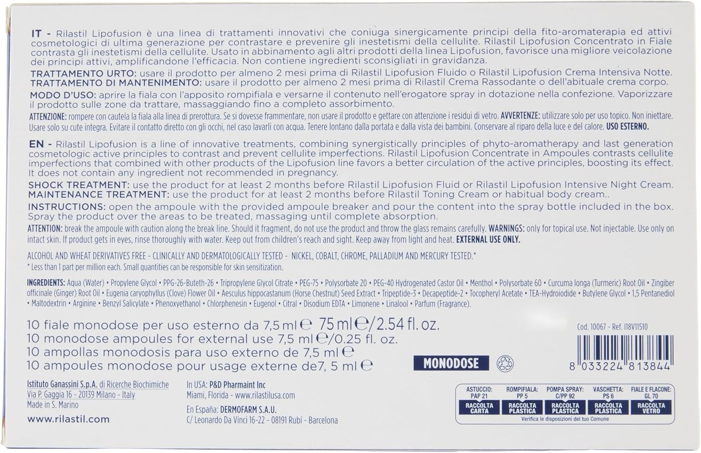 Rilastil Lipofusion Fiale