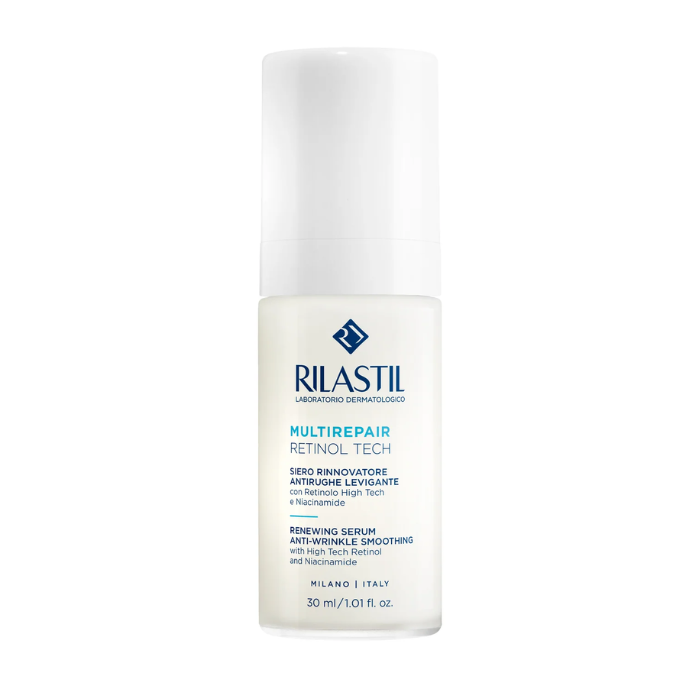 Rilastil Multirepair Retinol Tech, Siero Rinnovatore Antirughe e Levigante, 30ml