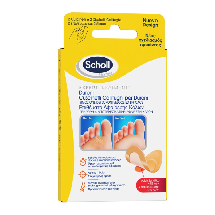 Scholl Cuscinetti Callifughi per il Trattamento dei Duroni