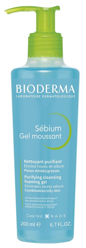 Bioderma Sébium Moussant Gel Detergente Viso 200ml