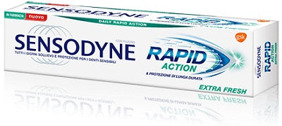 Sensodyne Rapid Action Dentifricio Quotidiano Denti Sensibili Extra Fresh 75ml