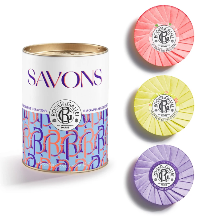 Roger & Gallet Set Saponette Fleur de Figuier - Fleur d'Osmanthus - Lavande Royale