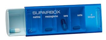 Supairbox Portapillole Giornaliero Azzurro Chiaro