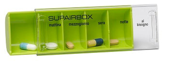 Supairbox Portapillole Giornaliero Verde