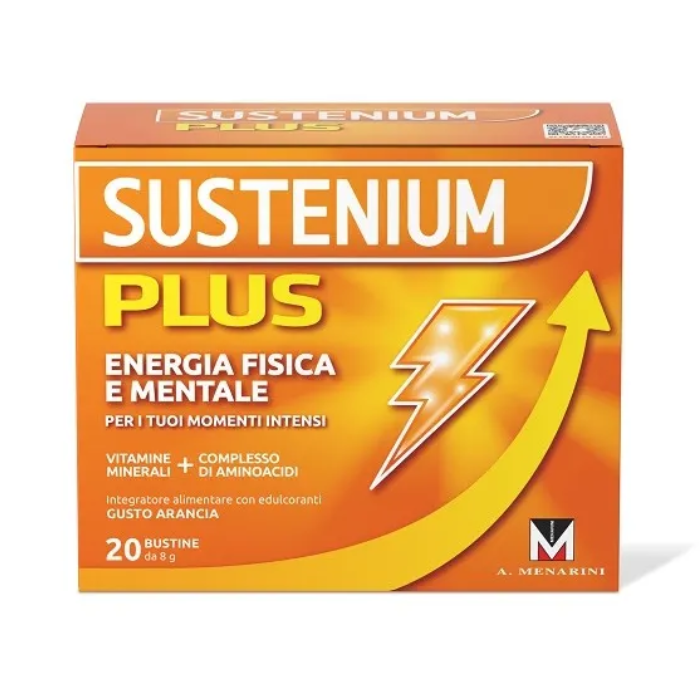 Sustenium Plus Arancia, Energia Fisica e Mentale, 20 Bustine