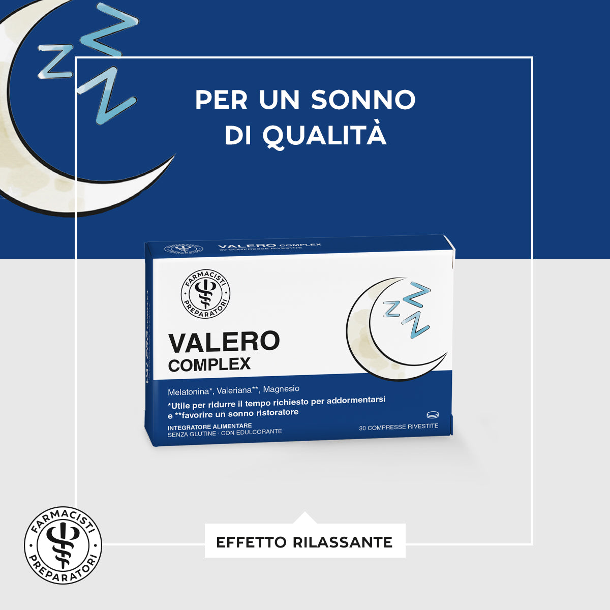Valerocomplex Farmacisti Preparatori 30 Compresse