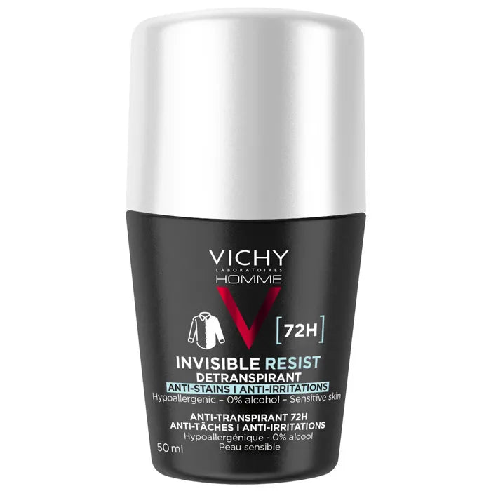 Vichy Deodorante Roll-On 72h Invisibile Anti-Macchie 50ml