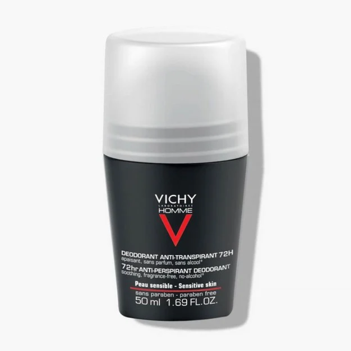 Vichy Homme Deodorante Roll-on Antitraspirante 72H Pelle Sensibile 50ml