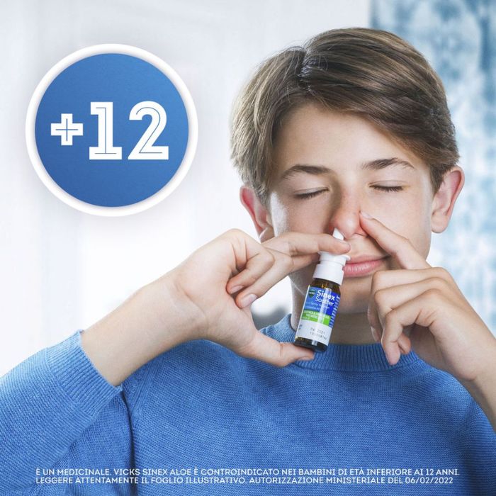 Vicks Sinex Spray Nasale Per Naso Chiuso Con Aloe Vera 15ml