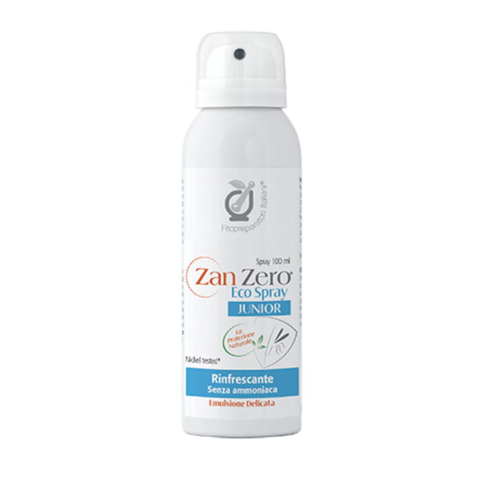 Zan Zero Junior Eco Spray, Protezione Naturale da Zanzare, Fitopreparatori Italiani 100ml