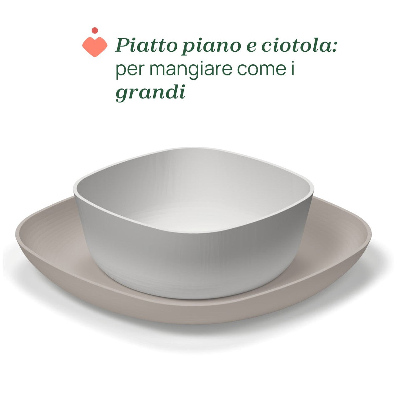 Chicco Set Piatto Piano e Ciotola Per Bambini, 12+ Mesi, Colore rosa