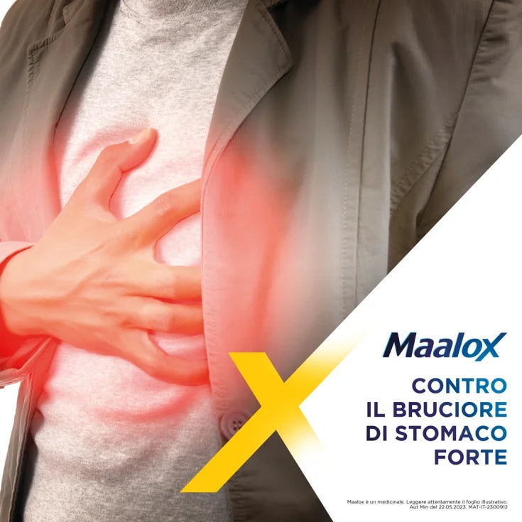 Maalox Senza Zucchero 30 Compresse Limone 400+400mg