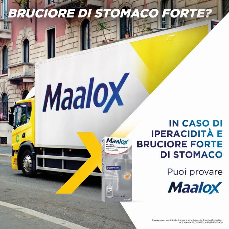 Maalox Sospensione Orale 4% + 3.5% Aroma Menta 250ml - Maalox Sospensione Orale 4% + 3.5% Aroma Menta 250ml