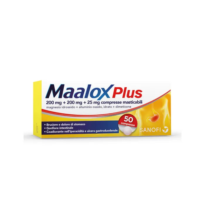 maalox plus 50 compresse masticabili