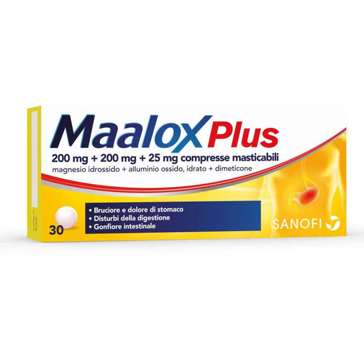 Maalox plus 30 compresse masticabili