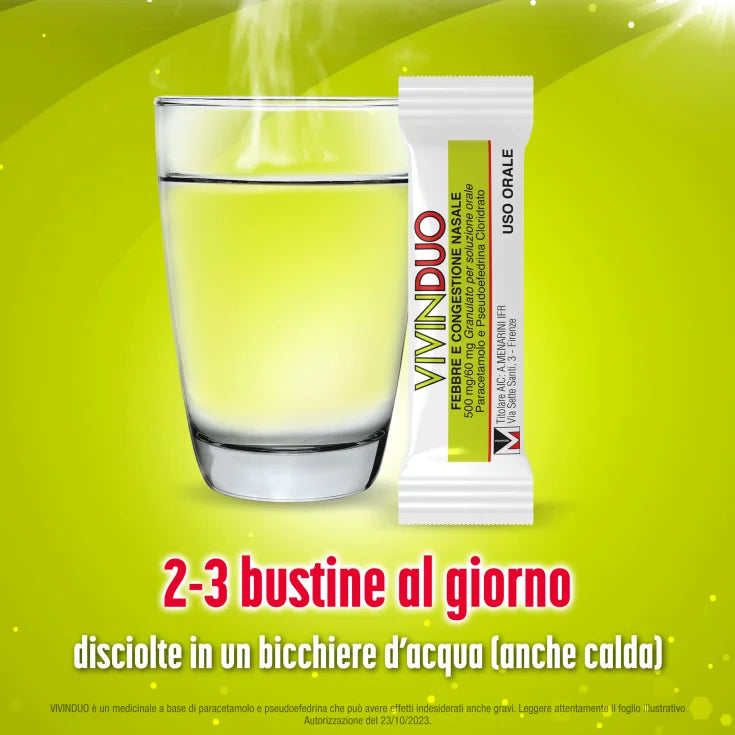 Vivinduo Febbre Congestione Nasale 10 Bustine Uso Orale - Vivinduo Febbre Congestione Nasale 10 Bustine Uso Orale