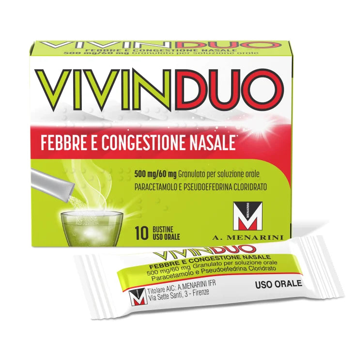 vivin duo febbre e congestione nasale 10 bustine 