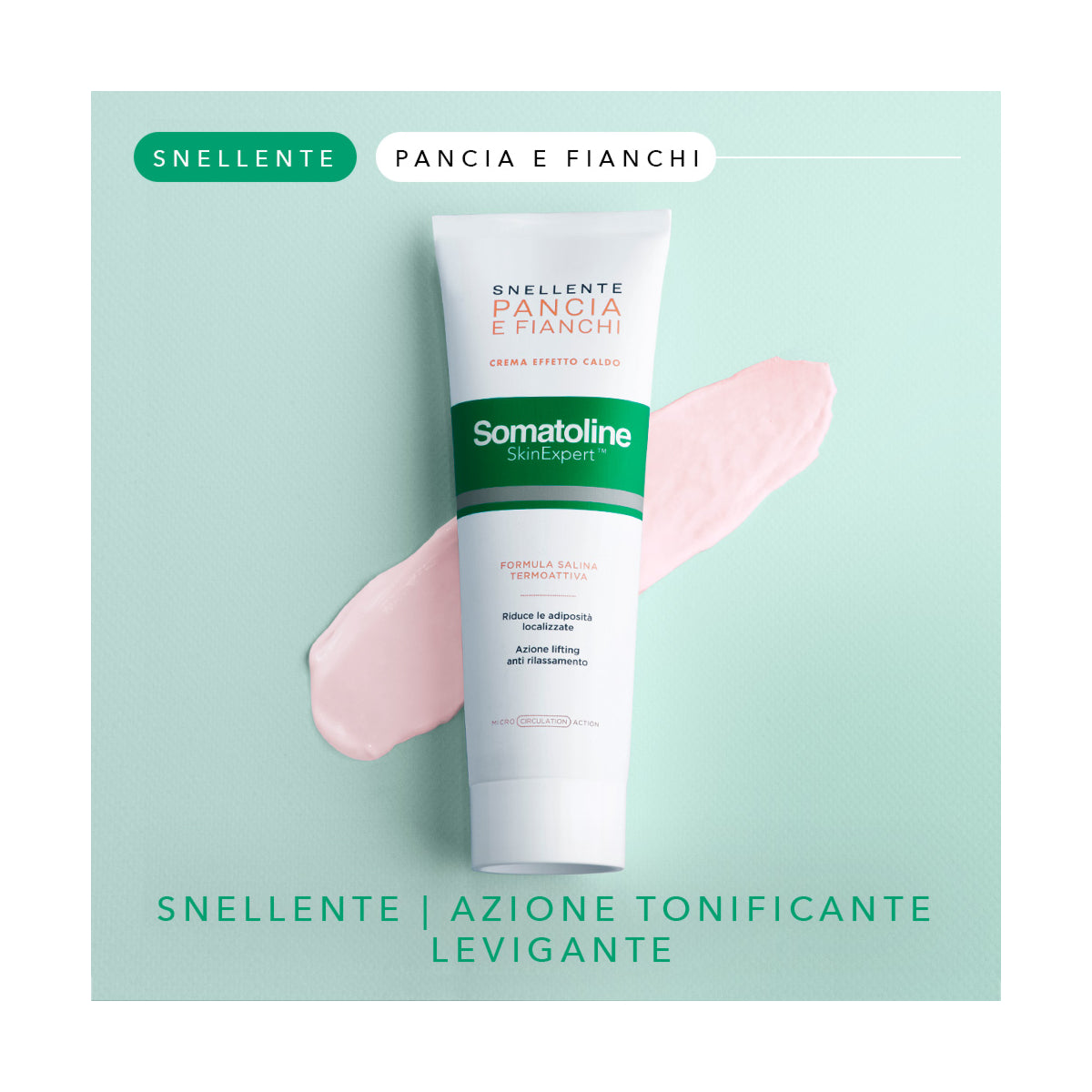 Somatoline Snellente Pancia e Fianchi Crema Effetto Caldo 250ml