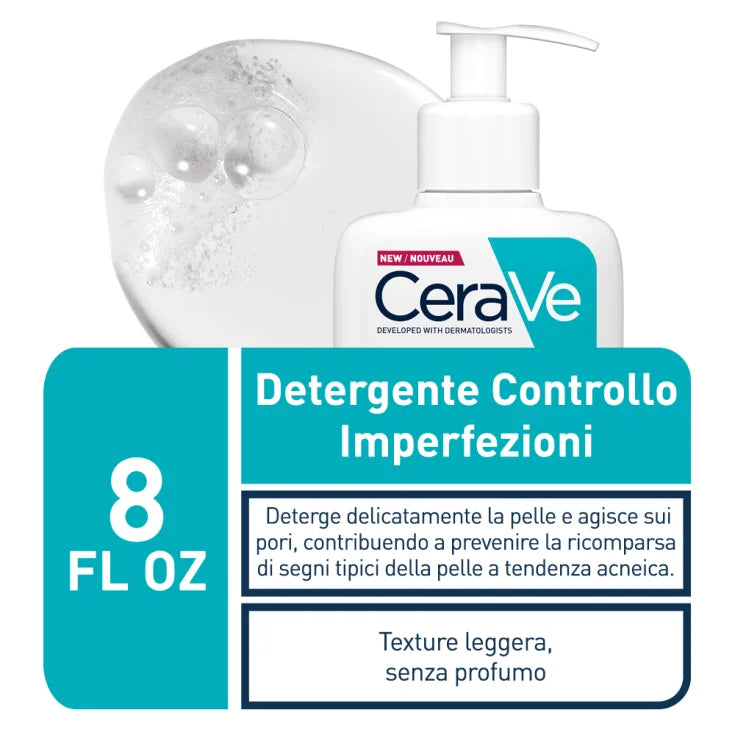 Cerave Detergente Controllo Imperfezione Pelle Acneica 236ml - Cerave Detergente Controllo Imperfezione Pelle Acneica 236ml