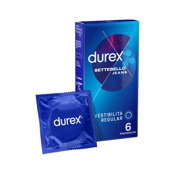 Durex Settebello Jeans Profilattici 6 Pezzi