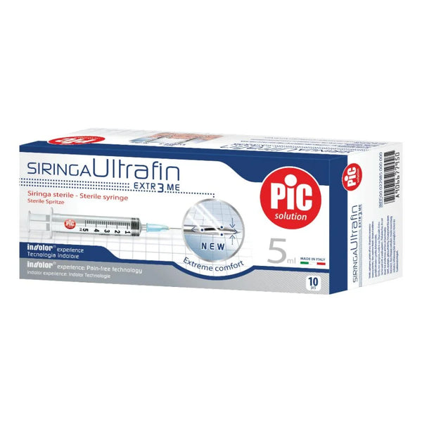 Ultrafin Siringhe da Insulina 5ml G23 1/4" – 10 pezzi