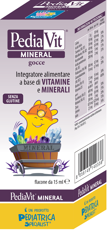 Pediatrica Pediavit Mineral Gocce 15ml