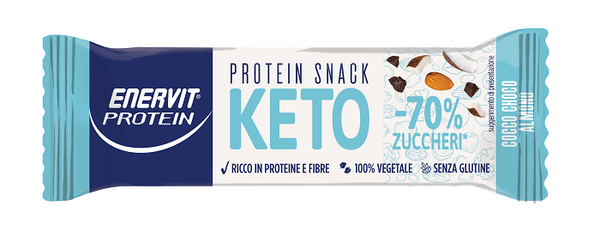 Enervit Prot Keto Cocco & Cioccolato – Barretta Proteica Chetogenica