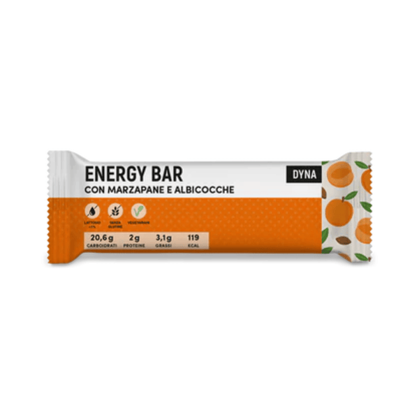 Energy Bar Con Marzapane e Albicocche, Barretta Energetica, Farmacisti Preparatori, 30g