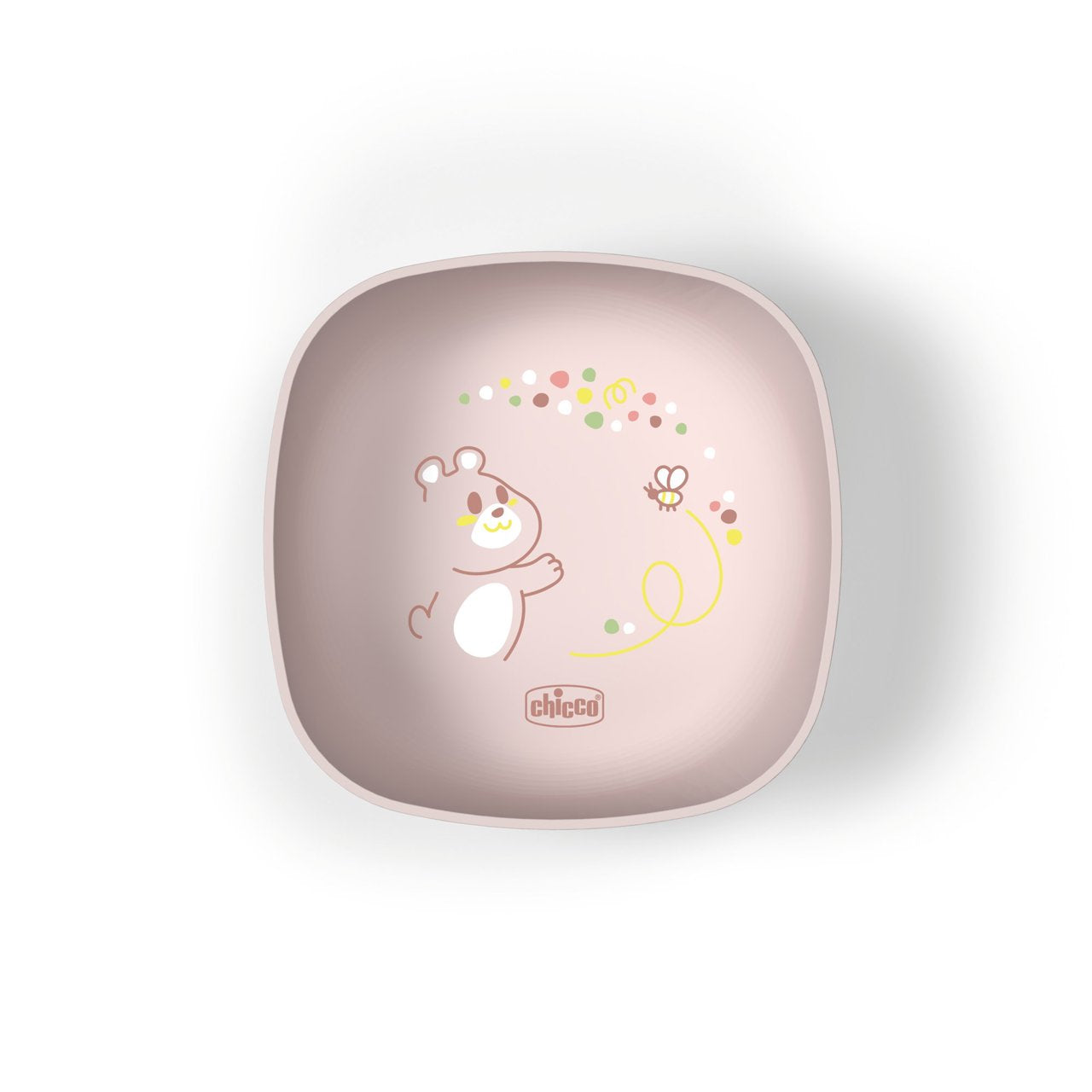 Chicco Set Piatto Piano e Ciotola Per Bambini, 12+ Mesi, Colore rosa