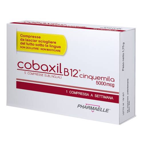 Cobaxil B12 5000mcg 5 Compresse Sublinguali - Cobaxil B12 5000mcg 5 Compresse Sublinguali