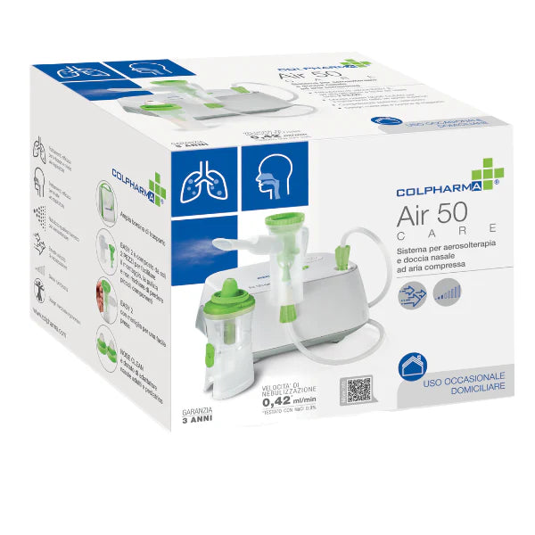 Colpharma air 50 care aerosol e doccia nasale ad aria compressa