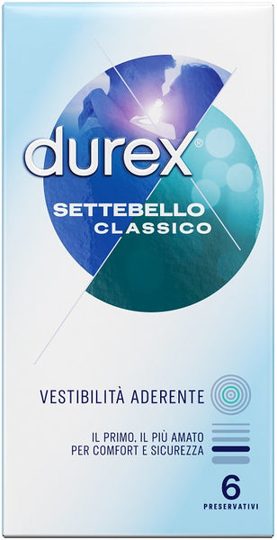 durex settebello classico 6 preservativi 