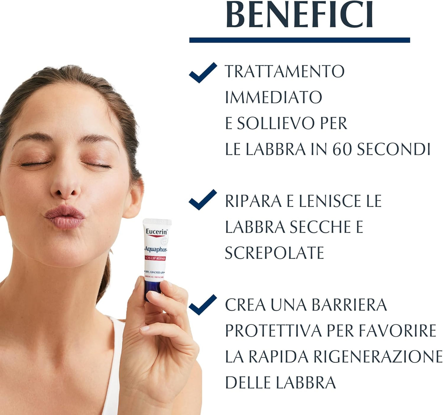 Eucerin Aquaphor SOS Riparatore Labbra 10 g