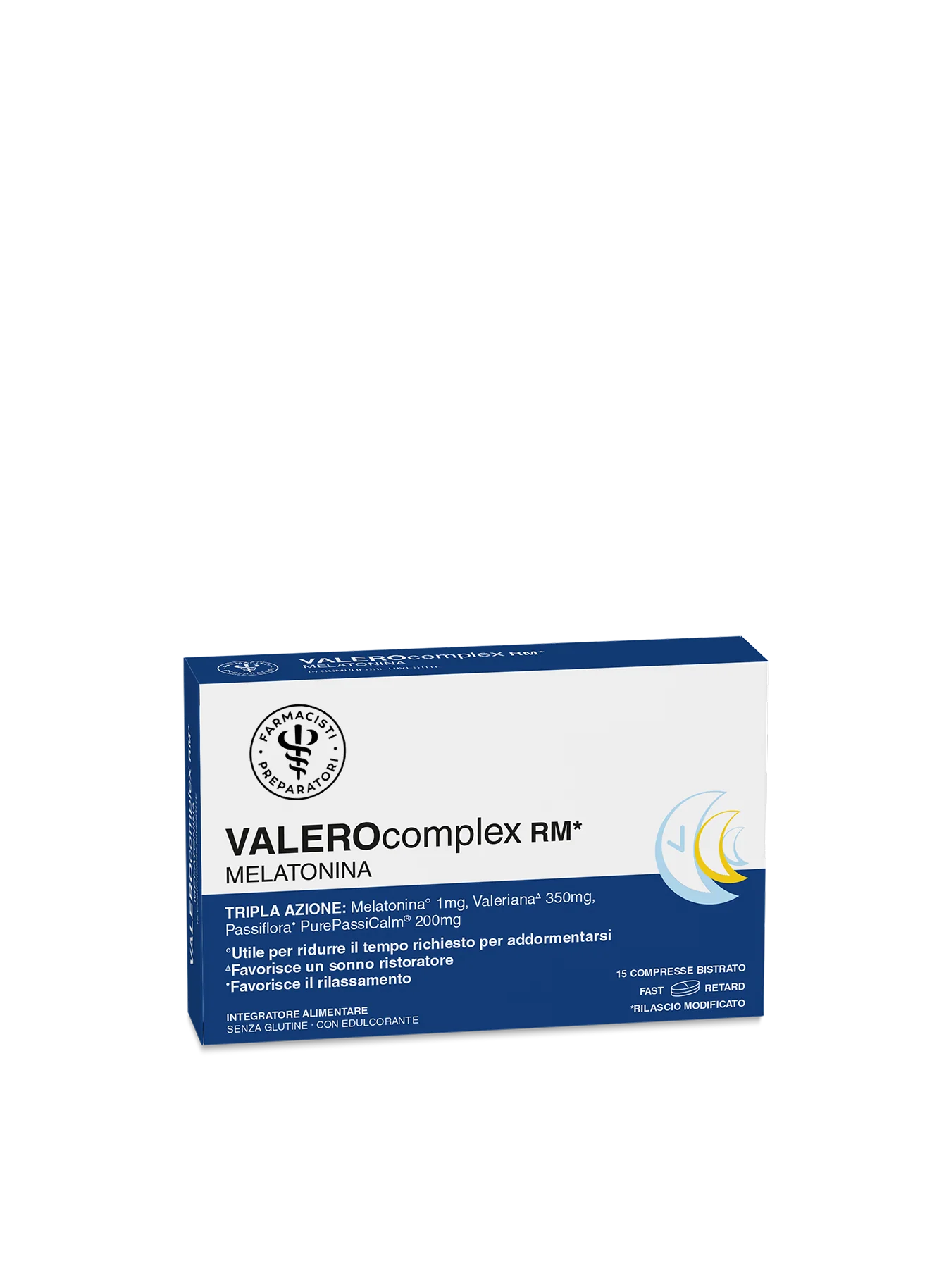 LFP Valerocomplex RM Melatonina 15 Compresse – Valeriana e Melatonina a Rilascio Modulato