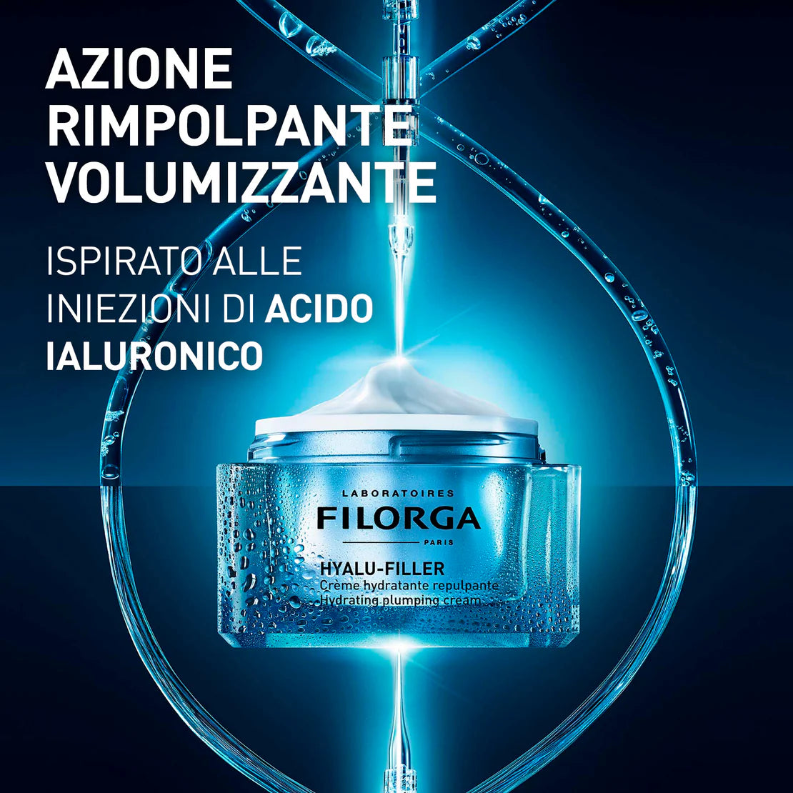 Filorga Hyalu Filler Crema Idratante Rimpolpante Viso, 50ml